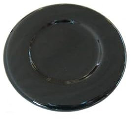 Gecasa kit piattello smaltato nero 1 grande 2 medi 1 piccolo adattabile bompani (Medio, Piattello)