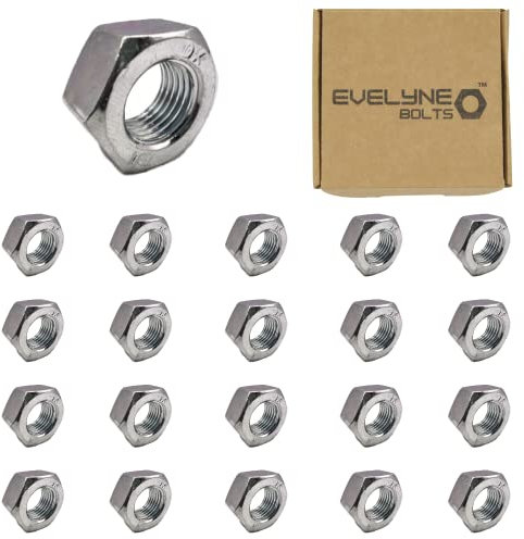 M12 x 1.25 FINE THREAD Steel Hex Nuts - Pack of 20