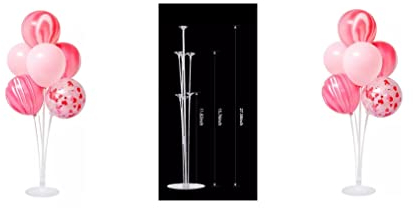 Mr.Gadget Solutions - Kit de soporte para globos de mesa de 70 cm de altura para decoraciones de fiesta de cumpleaños y decoraciones de boda, decoraciones de globos de feliz cumpleaños para fiestas y