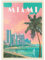 MyPuzzle Miami, FL: South Beach, Vintage Poster - Premium 500 Teile Puzzle - MyPuzzle Sonderkollektion von Anderson Design Group