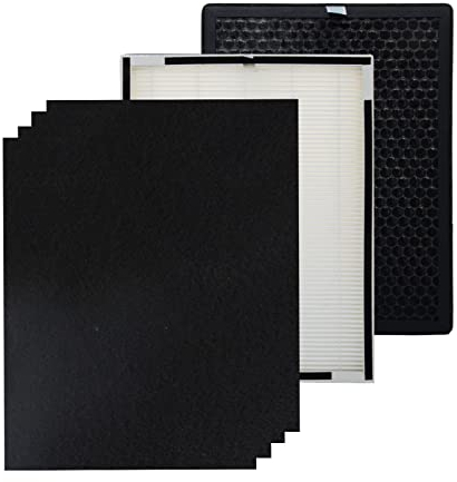 PUREBURG ErsatzFilter-Set kompatibel mit Beurer LR 500 Und Purafide Air XP360 Luftreiniger, True HEPA Aktivkohle