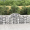 CIADAZ Gabione mit Hochbogen, Gabionenkörbe, Gabionen Hochbeet, Steinkorb, Gabionengitter, Drahtkorb Für Pflanzen, Kräuterspirale Für Garten, 200x50x80/100 cm Verzinktes Eisen