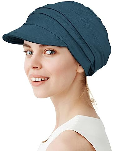 Alnorm Sut Hat Schützen Sie Sich vor UV-Strahlen Weiche Frühling Sommer Ball Cap Dunkelblau-Grün