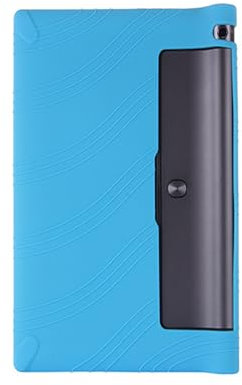 INSOLKIDON Compatible avec Coque Lenovo Yoga Tab 3 YT3-X50FML Tablet Silicone de Protection Pliable Housse Case Cover avec Fonction Support Coque de Protection réglable (Blue)