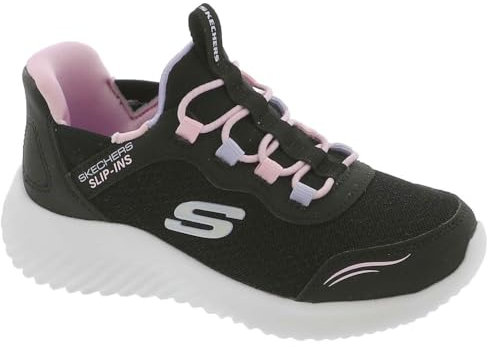 Skechers Bounder Simple Cute, Zapatillas de Deporte Niñas, Negro, 31 EU