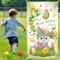 Ostern Wurfspiel Kinder(Grau Hase), Dartscheibe Ostern Kinder, Spiel für Kinder Ostern Party, Ostern Geschenke Kinder, Osterhasen Geschenke, Ostern Spielzeug Deko