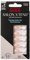 KISS Salon X-tend Glue On Decorated Nails, Nonsense, Light White, Short Size, Almond Shape, 34 Ct.