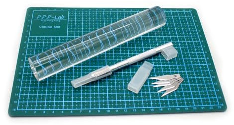 Table Tennis Rubber Cutting Knife Set Acrylic Roller A4 Cutting Mat 5PCS Spare Blades Table Tennis Racket DIY Tools Kit