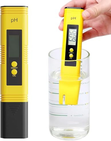 Digital ph Meter, 0.00-14.00 High Precision pH Pen, Auto Calibration and Clear Display, pH Meters for Household Drinking Water, Pools, Aquariums