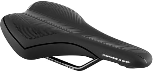 PROMETHEUS BICYCLES Fahrradsattel Kinder 24 26 27.5 Zoll Premium | Kindersattel Fahrrad | Kinderfahrrad-Sattel ergonomisch | BMX MTB City Sattel Kinder bequem weich | maximaler Fahrkomfort (Schwarz)