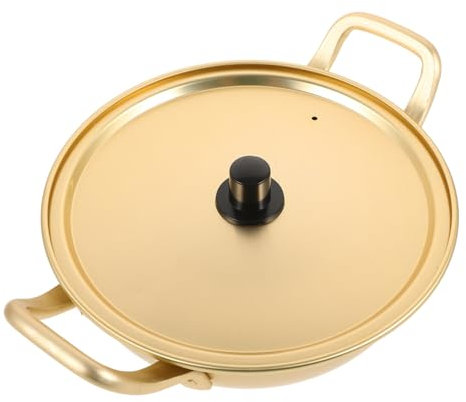 TOPBATHY Ramentopf Aus Aluminium Mit Deckel Suppentopf Mit Doppelgriff-design Für Küche Camping Und Partys Praktisch Und Sicher