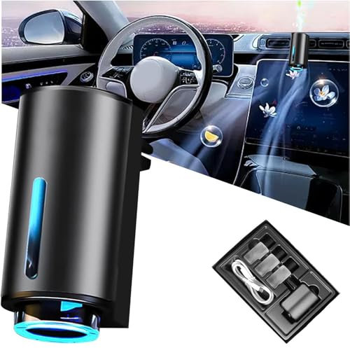 Ambientador inteligente para coche, difusor de ambientador de coche, ambientadores de coche con tres intensidades de fragancia ajustables para mujeres y hombres (colonia)