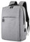 XUEHOU Zaino per Scuola per Adolescenti per Laptop Zaino per la Scuola per Laptop da 14 Pollici Impermeabile Sportivo Grigio con Porta di Connessione per Unisex