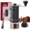 STREAMVOY Ultra-Portable Manual Coffee Grinder with 40 Precise Settings, Ceramic Burr & 30g Capacity - Lightweight 325g for Espresso, French Press, Camping, Travel (Ceramic Burr,Black)
