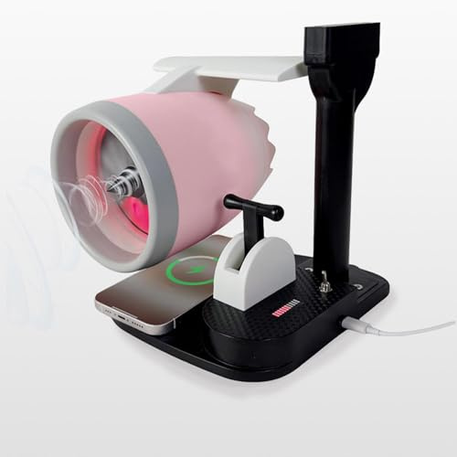 Garsent Turbojet -Desktop -Lüfter mit Luftbefeuchter, Flugzeugstrahlmotorendesschungsventilator, JET -Motor -Lüfter, JET -Desktop -Lüfter, Flugzeugstrahl -Motorventilator, 4000 U (Rotlicht)