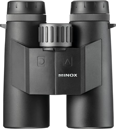 MINOX – X‑Range 8x42 | Fernglas mit Laser‑Entfernungsmesser | kompakt & 2.800 m Messdistanz | Winkelkorrektur | Magnesiumgehäuse & menüwahlfreie Tastenbelegung