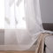 MIULEE Vorhang Sheer Voile Blumen Stickerei Vorhänge mit Ösen transparent Gardine 2 Stücke Ösenvorhang Gaze paarig schals Fensterschal für Wohnzimmer Schlafzimmer 225cm x 140cm(H x B)