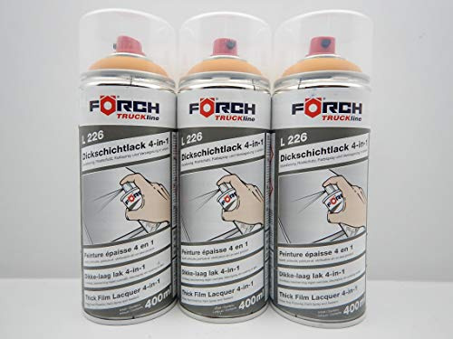 4 in 1 GELB BAUMASCHINE DICKSCHICHTLACK LACK SPRAY SPRAYDOSE 400ML (3)
