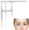 ANGGREK Microblading Caliper Ratio Regla de medición de cejas Herramienta de medición de plantilla de maquillaje permanente Regla de equilibrio de posicionamiento de tres puntos Acero inoxidable