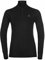 Odlo Damen Active Warm Eco_159081 Funktionsunterwäsche Langarm Shirt Mit Reißverschluss, Schwarz, S EU