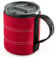 GSI Outdoors Backpacker Neoprene Mug I Infinity Lightweight BPA-Free Mug for Camping & Outdoors, 17 unces, Heathered Red