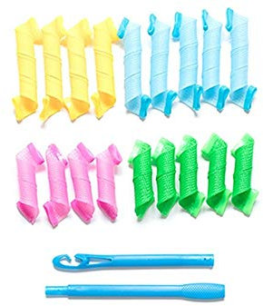 Lockenwickler 12st 18pcs 30cm 45cm Lange Magic Hair Roller Lockenwickler Spiral Curls weiche magische Curle Lockenwickler DIY Haar-Styling Locken-Werkzeuge Locken Ohne Hitze (Color : Wave roll 25cm)