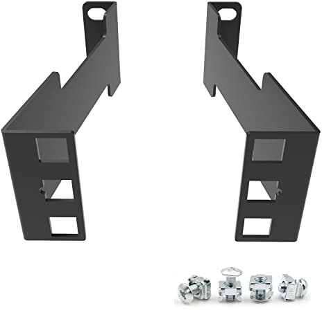 Jingchengmei 1HE Schienentiefenadapter - 10 cm Tiefe Rack Extender für Netzwerk-Rack - Rack-Adapter - Rack Montage Adapterkit - Netzwerk Rack Erweiterung (1UEXB)