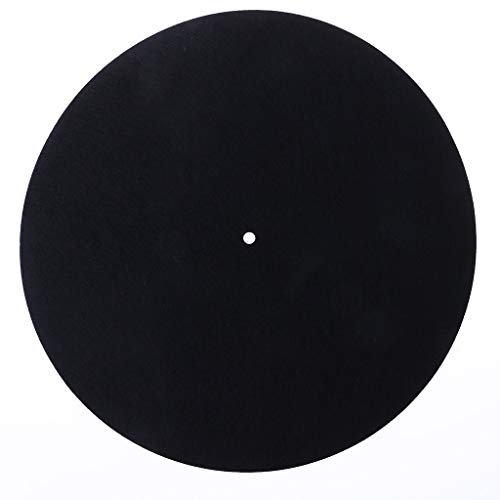 WOWOWO Tappetino per Giradischi Tappetino Antistatico da 10 Pollici per Giradischi Tappetino antivibrazioni per Giradischi in Vinile LP