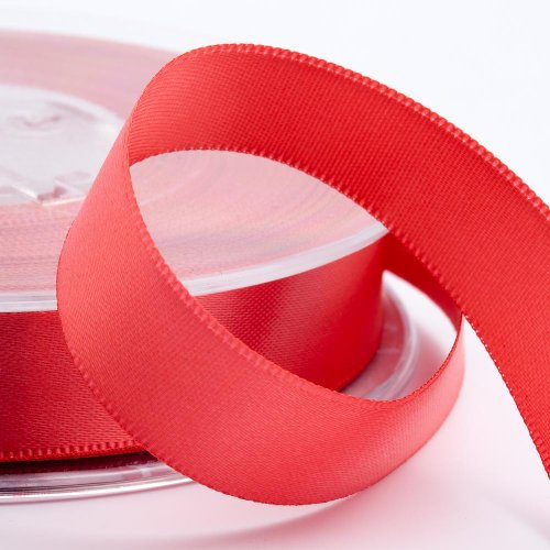Italian Options Satinband, 3 mm breit x 50 m Rolle, Korallenrot