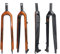 STRTG Fourche Rigide De Vélo Fourche Avant De Vélo Entièrement en Carbone 3K Frein À Disque Fourche Dure Fourche De Vélo VTT Accessoires De Vélo Droit 26/27,5/29 Pouces E,26inch