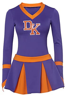 VintageCos Jennifer Body Kostüm Uniform DK High School Cheerleader Kostüm Jennifer Check Cosplay Megan Fox Outfit