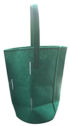Pflanzen Tasche 3 Farben Blume hängende Tasche Garten pflanztasche Blume Topf Planter für erdbeer Tomate Chili Pfeffer wachsender sämling Topf (Color : Green)