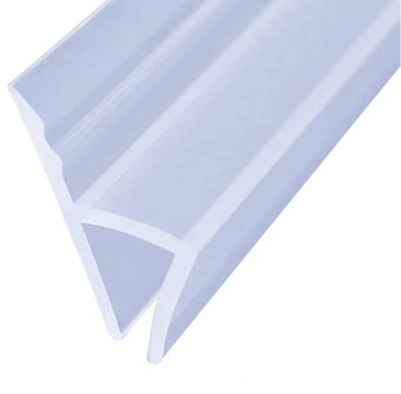 Soft Shower Door Seal Strip,Glass Door Seal Strip,Bath Door Seal Strip Shower Screen,Shower Seal Glass Door (h Type,8mm*3m)
