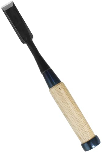 Kakuri Japanese Wood Chisel 3/4 (18mm), Oire Nomi, Razor Sharp High Carbon Steel Blade, White Oak Wood Handle
