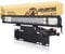 PICAA Car Led Light Bar, 22 inch Tri Row 7D 324W LED Work Lights Bar Lamp Light With License Plate Mount Bracket Holder 12V Wiring Kits For Off road Truck SUV UTE ATV 4x4, 6000K
