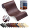 YAFLC kunstleder selbstklebend Retro Reddish Brown, 10 x 160cm leder patch selbstklebend, kunstleder reparaturset für couch Sofa Autositz Möbel Leder Reparatur Jacken und Renovierung