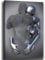 chongjian Liebe Herz 3D Grau Leinwand Wandkunst Moderne Gemälde 3d Abstrakt Umarmung Wanddekoration Schwarz und Weiß Metallfigur Skulptur Effekt Bild Wohnzimmer Dekoration (Mit Rahmen-A, 16x24in)