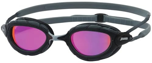 Zoggs Predator Schwimmbrille für Erwachsene, UV-Schutz, verstellbare Komfort-Brillengurte, beschlagfreie Schwimmbrille, Goggles für Erwachsene, Ultra-Fit-Dichtung