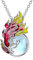 HARMONY BOLA Phönix Kette Damen 925 Sterling Silber Mondstein Anhänger Kette Schmuck Geburtstagsgeschenke Weihnachtsgeschenke Muttertagsgeschenk für Mama Schwester Freundin Frau