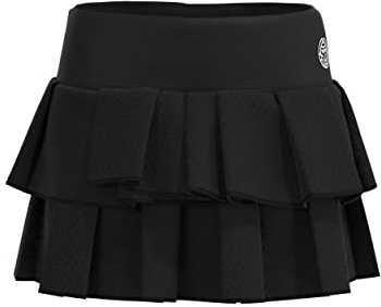 BIDI BADU Damen Crew Pleated Skort - Black, Größe:S