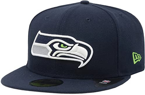 New Era NFL 59FIFTY Team Color Authentic Collection Fitted On Field Game Cap Hat (AS1, Numeric, Numeric_7, Tennessee Titans), Blau, 7
