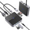 ORICO Hub USB C 8 en 1 Station d'accueil avec HDMI 4K@60Hz, PD 100W, SD/TF, 2 Ports 5Gbps USB A 3.0, 3.5mm Audio, Type C Multi Docking Station pour MacBook Air Pro M2 M1 iPad Surface Dell HP (15cm)