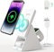 Mag-Safe Ladestation, AGPTEK 3 in 1 Wireless Charger, 15W Qi induktive Ladestation, Kabelloses Ladegerät kompatibel mit iPhone 12/13/14 Serie, Apple Watch/AirPods, mit 18W USB-C Ladegerät