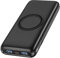 Batterie Externe sans Fil 27000mAh - FEELLE 22,5W Charge Rapide Power Bank avec 4 Sorties et Affichage LED USB C Chargeur Portable pour Smartphones, Tablets (Noir)