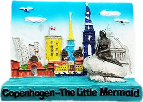 Kopenhagen Dänemark Nordischer Kühlschrankmagnet Kühlschrankmagnet Dekoration Magnet Aufkleber Souvenir Harz Basteln