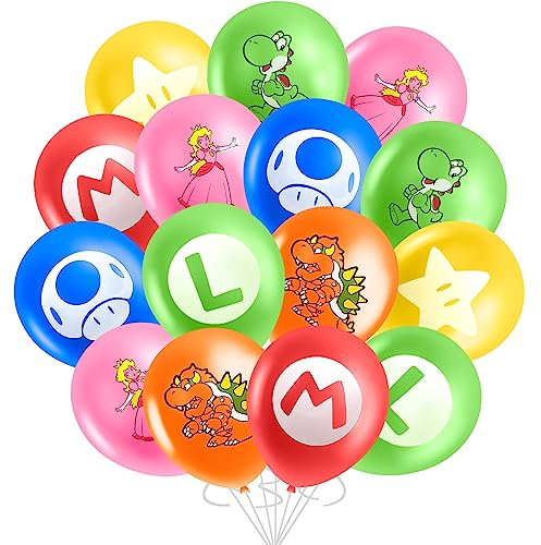 40PCS Birthday Decoration, Ma rio Latex Balloons, Balloon, Kids Birthday Balloon Set, Birthday Party, for Kids Birthday Party