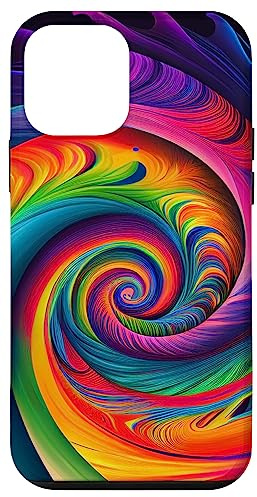 Tie Dye Regenbogen Wirbel Bunte Illustration Hülle für iPhone 12 mini