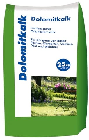 Hamann Dolomitkalk Rasenkalk 25kg Sack - Zur Vorbeugung von Moosbildung (1)