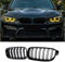 Jinpengyong F30 F31 Kühlergrille für BMW 3er F30 F31 F35 Nieren 320i 328i 328d 330i 335i SPORT KÜHLERGRILL DOPPELSTEG GRILL GLANZ SCHWARZ 2012-2018 (For 3er F30 2012-2018)