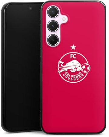 DeinDesign Silikon Hülle kompatibel mit Samsung Galaxy A55 5G Case schwarz Handyhülle FC Red Bull Salzburg Fußball Nationalspieler